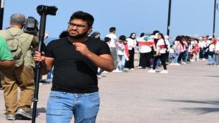 الاعتداء على مصور ال MTV  علي حنقير وعدد من الاعلاميين في صيدا