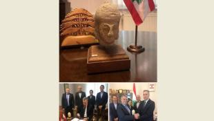وزارة الثقافة وسفير لبنان في ألمانيا ينجحان في استرداد رأس اشمون الأثري الصيداوي بعد سرقته  العام 1981