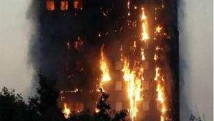 النيران تلتهم برجاً سكنياً في غرب لندن