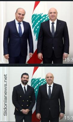 الرئيس العماد جوزاف عون إستقبل رجل الأعمال السيد مرعي أبومرعي يرافقه نجله السيد عاطف
