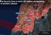 خريطة موثّقة للشريط الجنوبي المحتل 2026... خط أصفر لمنطقة أمنية بـ650 كلم2 بلا سكان