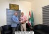 الدكتور بسام حمود يستقبل البروفيسور خالد الكردي ويتسلم منه كتابه لبنان ٨٢.. سنوات النار والرصاص (١٩٨٢-١٩٩٢)