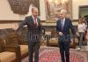 بالصور : وصول المنسق الخاص للأمم المتحدة في لبنان جان ارنو الى سراي صيدا الحكومي ويعقد لقاء مع محافظ الجنوب منصور ضو