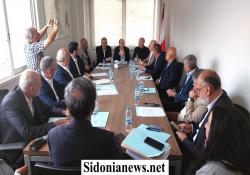 بالصور: إتحاد بلديات صيدا الزهراني يعيد افتتاح مقره في المدينة  ويعقد جلسته الأولى برئاسة حجازي