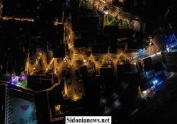 بالصور : إنارة شوارع في صيدا بمبادرة لمؤسسة مرجان : صيدا تستحق النور