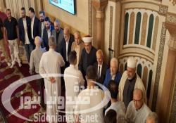 بالصور: المفتي الشيخ سليم سوسان أم صلاة عيد الأضحى في مسجد الحاج بهاء الدين الحريري في صيدا بحضور فاعليات وجموع المصلّين