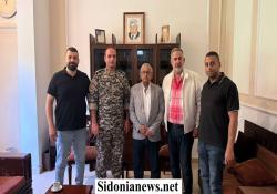 النائب الدكتور أسامة سعد يستقبل مسؤول منطقة صيدا في أمن الدولة الرائد فادي شبيب