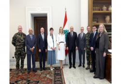 الرئيس عون خلال استقباله وزيرة الخارجية والدفاع الإيرلندية : لبنان يرحّب بقوة أوروبية بديلة لليونيفيل ويطالب بوقف الاعتداءات الإسرائيلية