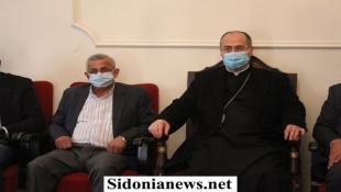 بالصور : النائب أسامة سعد على رأس وفد من التنظيم يقدم التهنئة بالفصح المجيد  للمطرانين مارون عمار وايلي حداد