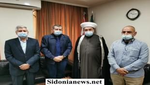 بالصور : وفد من حزب الله زار المفتي سوسان في دار الافتاء - صيدا