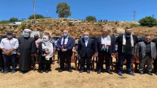 وقفة لتيار وكتلة المستقبل برئاسة الحريري عند الحدود الجنوبية تضامنا مع فلسطين ضد العدوان الصهيوني