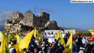 بالصور: حزب الله احتفل بانتصار المقاومة الفلسطينية في غزة والضفة والقدس  في مهرجان سياسي وشبابي