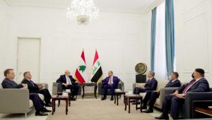 الرئيس ميقاتي بدأ  محادثاته الرسمية في العراق بلقاء نظيره الكاظمي