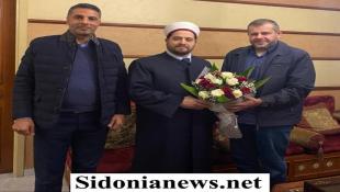 بالصور : حزب الله  - صيدا هنأ المفتي الحبال وجال على المطرانين الحداد والعمار