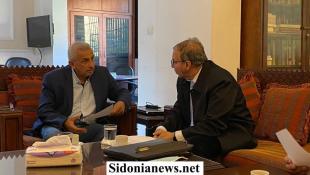 بالصور : النائب أسامة سعد يستقبل وزير المهجرين عصام شرف الدين