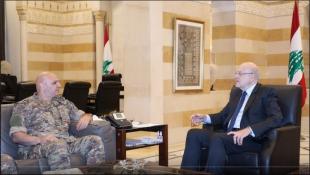 ميقاتي بعد استقبال قائد الجيش: نبذل الجهود للمساعدة