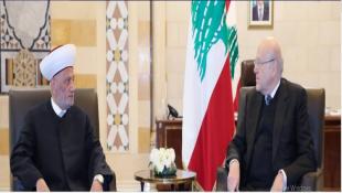الرئيس ميقاتي التقى المفتي دريان: الانتخابات حاصلة ولن ندعو الى المقاطعة السنية