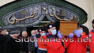 بالصور: وداع مهيب في صيدا للقيادي في التنظيم الشعبي الناصري الراحل الأستاذ توفيق عسيران (ابوعزيز) بمشاركة النائبين عسيران وسعد والمفتي عسيران
