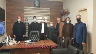 وفد لجنة أهالي بقسطا - صيدا برئاسة السبع أعين زار رئيس البلدية الاستاذ إبراهيم مزهر