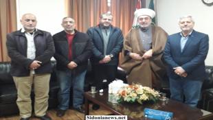 وفد من الحزب زار المفتي سوسان في دار افتاء صيدا مهنئا بذكرى الإسراء والمعراج