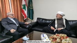 المفتي سوسان استقبل المهندس النقيب في دار الافتاء في صيدا