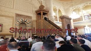 بالصور : المفتي سوسان ام صلاة عيد الفطر في مسجد الحريري في صيدا وحيا المرابطين في فلسطين المحتلة: الشعب اللبناني يريد الخلاص والتغيير