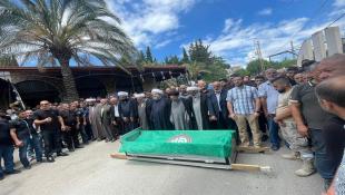 الدوير شيعت أحد ضحايا إشكال الامس والقاتل سلم نفسه الى فرع المعلومات