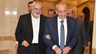 هنية بعد لقائه الرئيس بري : قوة لبنان واستقراره هو قوة لفلسطين وعافية لها