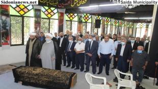 بالصور : صيدا ودعت الدكتور وهبه شعيب في مأتم مهيب  وكريمته السيدة وفاء شعيب وعائلة الفقيد تقبلوا التعازي