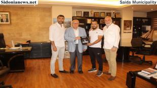 السعودي إستقبل وفدا رياضيا عرض تحضيرات البطولة الدولية الثانية  للفنون القتالية المختلطة MMA   في مدينة الحريري الرياضية بصيدا في 25 ايلول