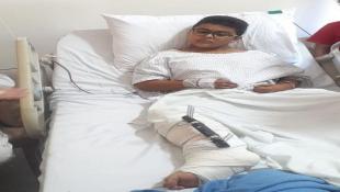 نجاح عملية جراحية عالية الدقة في مركز لبيب الطبي بصيدا للطفل هادي جرادي أعادت وصل قدمه المبتورة..كزبر:كل الشكر للفريق الطبي في مركز لبيب ولمسعفي الصليب الأحمر اللبناني