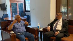 بالصور : النائب أسامة سعد استقبل الوزير هكتور حجار