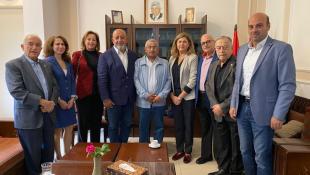 بالصور : وفد من نادي روتاري جال على فعاليات صيدا  السيدة بهية الحريري ود.أسامة سعد ود.عبد الرحمن البزري