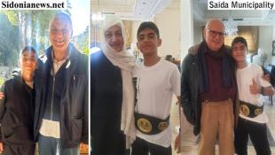الحريري والسعودي وبديع هنأوا البطل الصيداوي الناشىء عدنان رمزي حنقير بفوزه على بطل أوروبا في الفنون القتالية المختلطة MMA