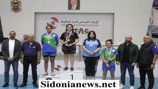 الأهلي - صيدا يحرز مراكز أولى وثانية في بطولة كأس لبنان بكرة الطاولة