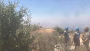بالصور: استنفار عند تخوم مزارع شبعا... الجيش الإسرائيلي يستهدف صحافيين بقنبلة مسيّلة للدموع