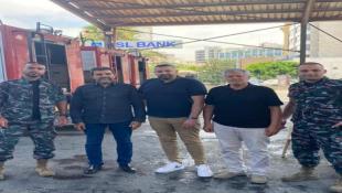 وفد من الحزب زار فوج إطفاء بلدية صيدا وعناصر من الفوج يشكرونه على تقديماته المستمرة