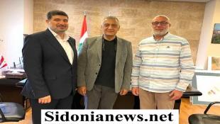 د. بديع إستقبل في مكتبه ببلدية صيدا  وفدا من حملة الأوفياء لصيدا  برئاسة كيلاني والبحث تناول سبل التنسيق لرفع النفايات