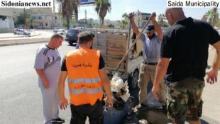 بالصور: د. بديع: بلدية صيدا باشرت حملة  تنظيف وتعزيل أقنية تصريف مياه الأمطار والصرف الصحي إستباقا لموسم هطول الأمطار