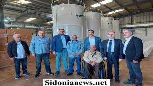 بالصور : الوزير بوشكيان في افتتاح معمل harvest  لاعادة تدوير الزيوت في صيدا لاصحابه ريان الموسوي وباسل بيرم
