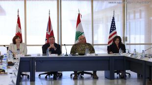 بالصور : اجتماع قائد الجيش اللبناني : مع لجنة الإشراف العليا على برنامج المساعدات لحماية الحدود البرية