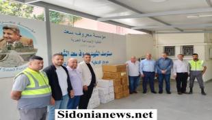 بالصور : وفد من الحزب  جال على الجمعيات والمستوصفات الصحية في صيدا وقدم أدوية مجانية