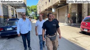 بالصور : رئيس بلدية صيدا د. بديع  تفقد المدينة الصناعية وحسبة الخضار واطلع من أصحاب المحال على أوضاعهم ومطالبهم وإحتياجاتهم
