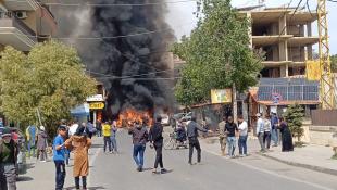 حريق كبير في محطة للوقود  وتسجيل اصابات