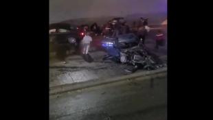 حادث سير مروّع في بيروت وسقوط عدد من الجرحى