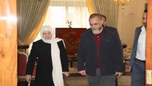 بالصور: بهية الحريري اطلعت من أبو العينين وحمادي على نشاط مكتب ودائرة الشباب في فتح والسفارة الفلسطينية