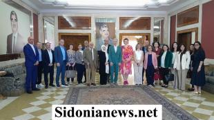 بالصور: بهية الحريري استقبلت سفراء وممثلي منظمات دولية  زاروا صيدا وجالوا في معالمها التراثية وكرمتهم بحضور الرئيسين بديع والسعودي