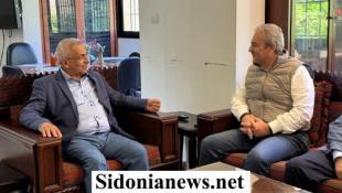 بالصور : النائب أسامة سعد يستقبل المهندس مصطفى حجازي المرشح لرئاسة بلدية صيدا