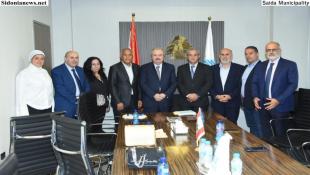 بالصور: المهندس مصطفى حجازي زار وزير المال الأستاذ ياسين جابر على رأس وفد من إتحاد بلديات صيدا الزهراني
