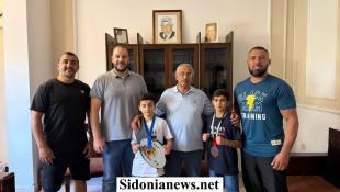 بالصور : النائب أسامة سعد يستقبل البطلَين الناشئين آدم وأمير أحمد السن تقديرًا لإنجازاتهما في البطولات المحلية والعالمية للفنون القتالية